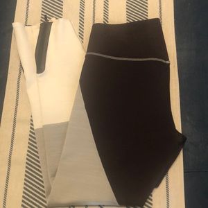 Nike DriFit Color Block Legging Purple Grey Size M